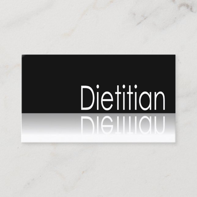 Texto Reflexo - Dietitiano - Cartão de visita (Frente)