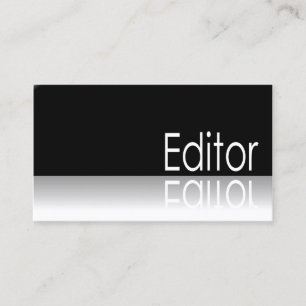 Texto Reflexo - Editor - Cartão de visita