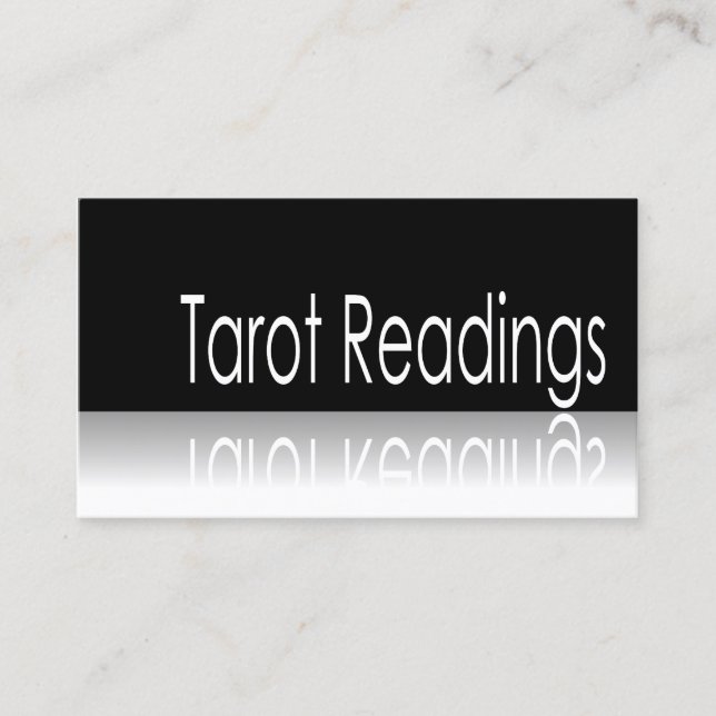 Texto Reflexo - Leituras Tarot - Cartão de visita (Frente)