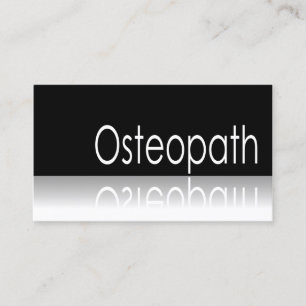 Texto Reflexo - Osteopath - Cartão de visita