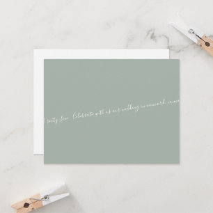 Texto Sage/White Script somente Casamento Salvar n