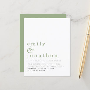 Texto Simples do Orçamento Sábio Verde Convite p