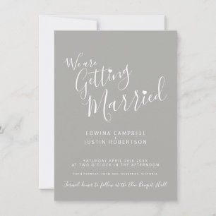 Texto simples e convites de casamento brancos de c
