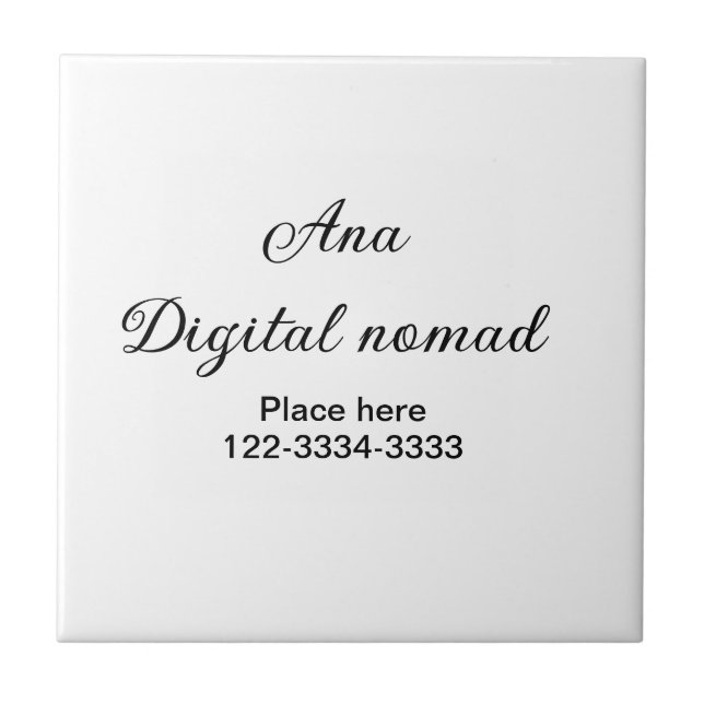 Texto simples mínimo adicione seu nome local cidad (Frente)