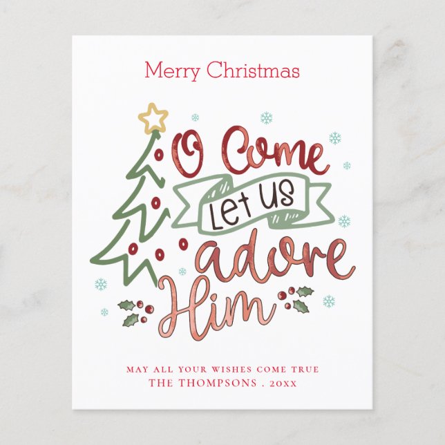 Texto Simples sobre Orçamento Cartão de Natal Merr (Frente)