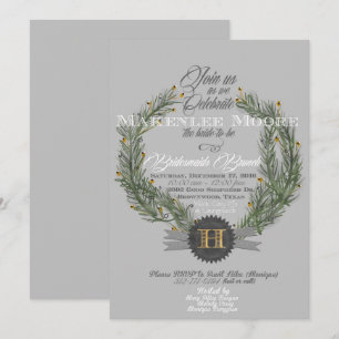 Texto Vergreen c/Monograma Convite