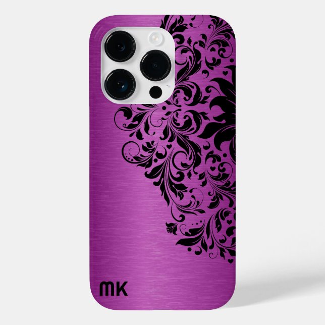 Texto Vermelho Metálico Textura Preta Lace e Texto (Verso)