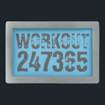 Texto vestido e arranhado Workout 247365 azul<br><div class="desc">Texto vestido e arranhado Workout 247365 em cinza com fundo azul. Perfeito para qualquer pessoa que esteja levantando,  malhação,  treinando,  construindo carrocerias e indo para a academia.</div>