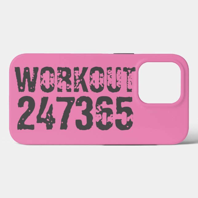 Texto vestido e arranhado Workout 247365 rosa (Verso (horizontal))