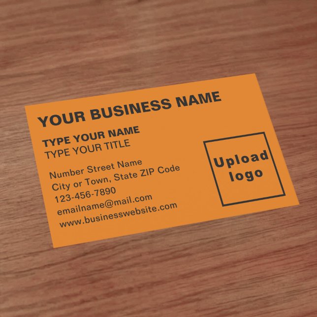 Textos Alinhados à Esquerda - Cartão de visita de  (Front of the business card)