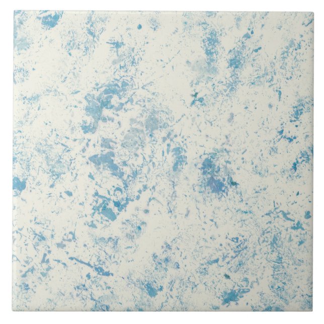 Textura Abstrata de Aquarela Azul (Frente)