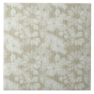 Textura Cremosa de Veludo Floral Margarida
