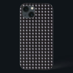 Textura de aço estendida<br><div class="desc">Um padrão de aço estudado que você pode encontrar em um cinto ou acessório de moda. Isto azulejo-se perfeitamente como um padrão em qualquer direção. © e ® Bigstock® - Todos os direitos reservados.</div>