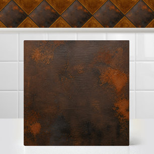 Textura de Cobre Oxidado em Aço Enferrujado Rústic