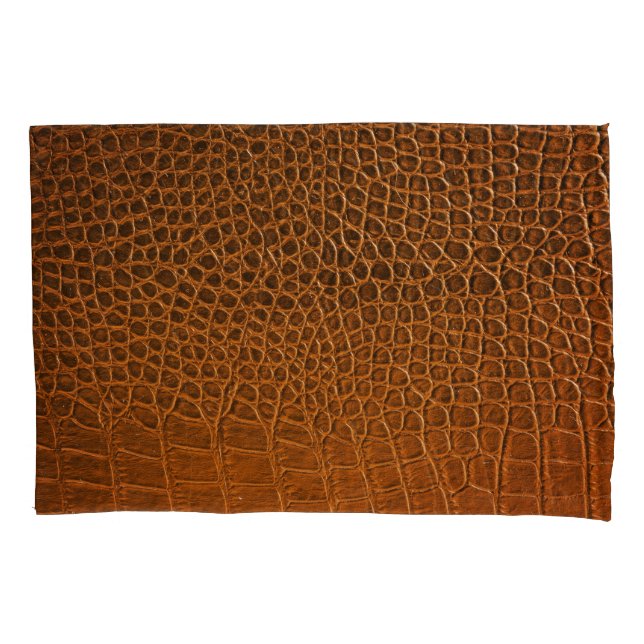 Textura de crocodilo marrom elegante. (Frente)