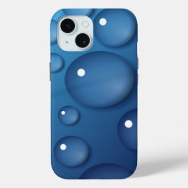 Textura de gota de água azul