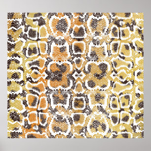 Textura de impressão de animais de Cobra de Leopar