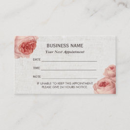 Textura de linho floral do vintage do cartão | da