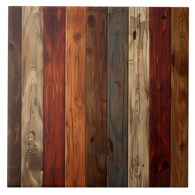 Textura de madeira Azulejo cerâmico (Frente)