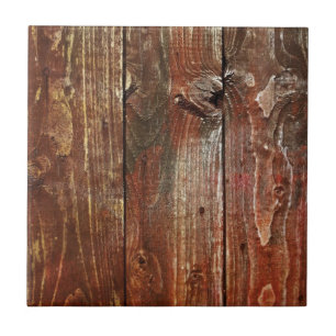 Textura de madeira velha vermelha da parede