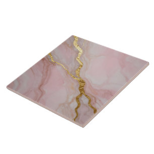 textura de mármore dourado e rosa