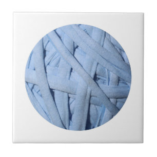 Textura de material de algodão azul 