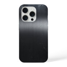 Textura de Metal Escovado Preto capa para iPhone