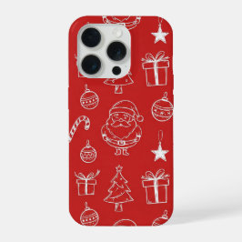 textura de Natal com elementos festivos