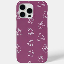 Textura de Natal roxo com elementos festivos