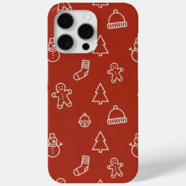 textura de Natal vermelha com elementos festivos