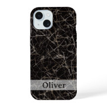 Textura de pedra de mármore preto Moody e nome per