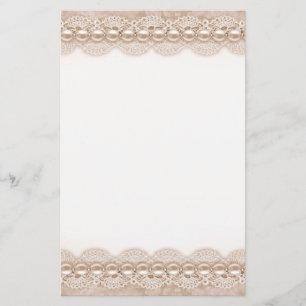 Textura de rendas e pérolas