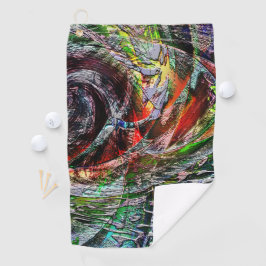 Textura de ruínas digitais sobre gradiente vermelh