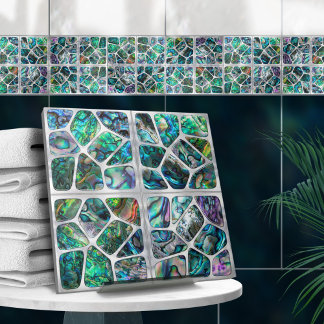 Textura de Shell de Abalone - Colagem de Células N