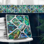 Textura de Shell de Abalone - Colagem de Células N<br><div class="desc">Este azulejo maravilhoso faz parte da minha coleção de Sonhos Abalone. Use-o sozinho ou em combinação com outros azulejos para criar um olhar atordoante no banheiro ou no chá - mosaico do azulejo de sotaque atrás do misturador ou da banheira, por exemplo, ou use-os para a mesa ou a armação...</div>