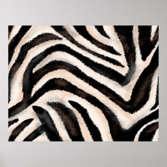 Textura de zebra sem costura, impressão animal, (Frente)