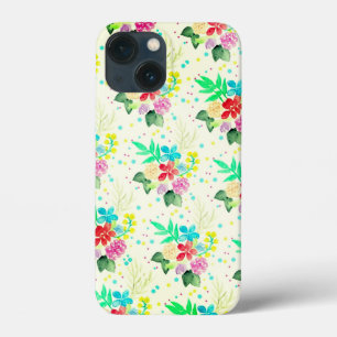 Textura Floral Colorida Brilhante Maiúscula Ca iP