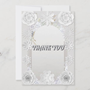 Textura Floral Emboscada Obrigado Cartão De Casame