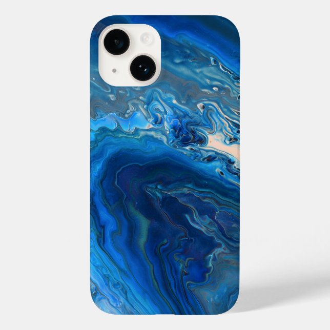 Textura Fluida de Agato Azul Marble (Verso)