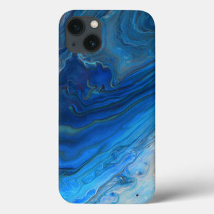 Textura Fluida de Agato Azul Marble