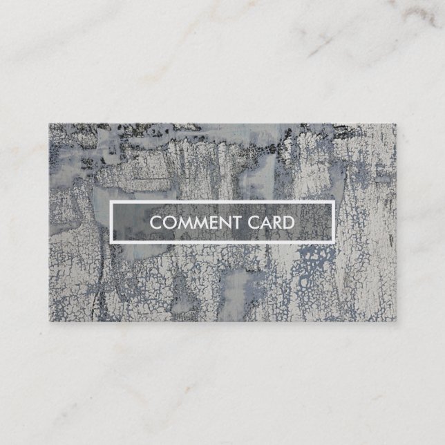 textura friável do cartão do comentário (Frente)