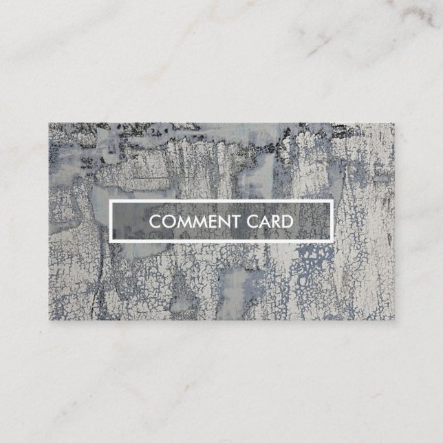 textura friável do cartão do comentário (Frente)