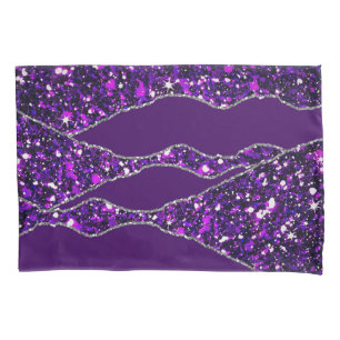 Textura líquida elegante de luxo prateado roxo