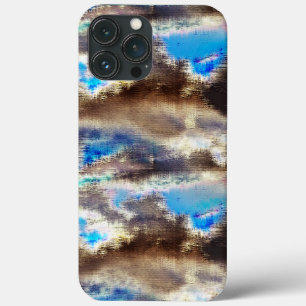 Textura manchada azul e castanha numa lenhosa áspe