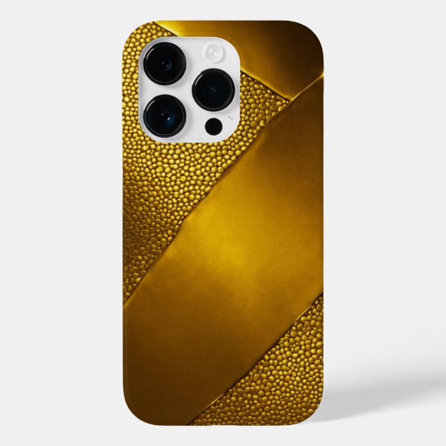 Textura radial Dourada de titânio metálico persona (Verso)