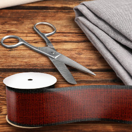 Textura Realista de Burlap Simples Vermelho e Pret