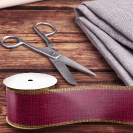 Textura Realista em Burlap Simples Borgonha Rústic