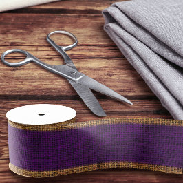 Textura Realista em Burlap Simples Roxo Russo Quic
