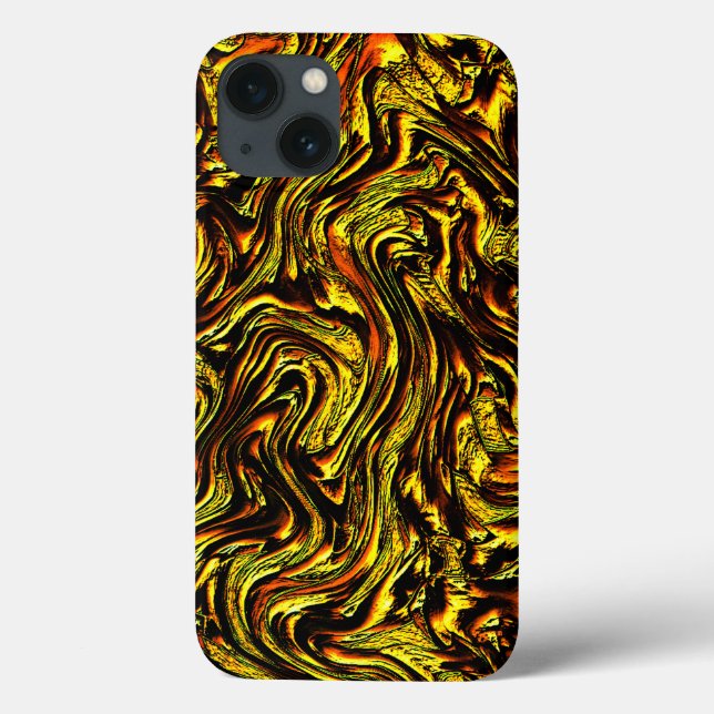 textura rústica do ouro com traços escuros e laran (Verso)