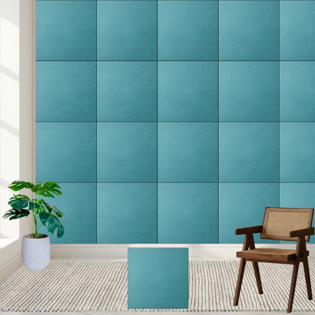 Textura tecida turquesa - Moderna e Na moda (Turquoise Woven Texture - Modern & Stylish Ceramic Tile)